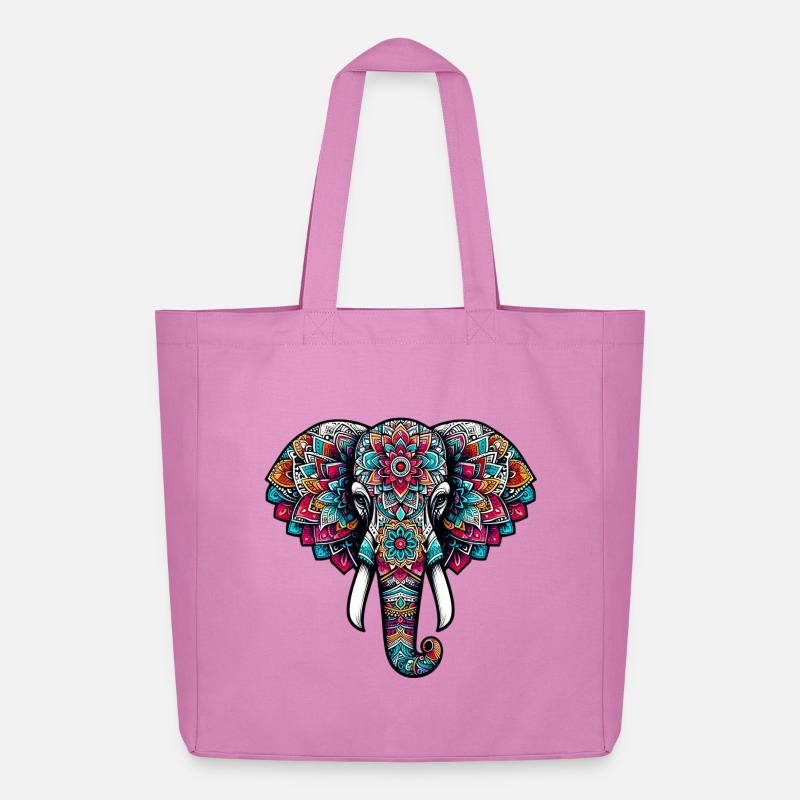 Elefant - Midweight recycelter Stoffbeutel von Stanley/Stella - Pink
