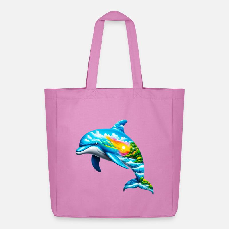 Delfin - Midweight recycelter Stoffbeutel von Stanley/Stella - Pink