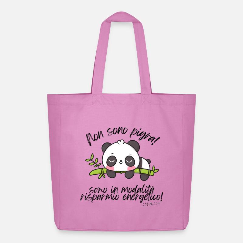Ich bin nicht faul - Midweight recycelter Stoffbeutel von Stanley/Stella - Pink