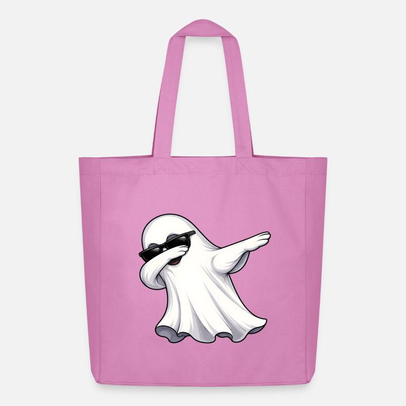 Dabbing Ghost - Midweight Recycled Tote Bag by Stanley/Stella - pink