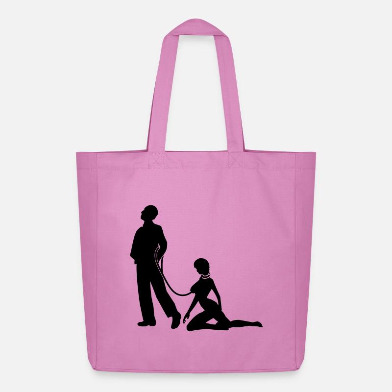 Frau an der Leine Junggesellen - Midweight recycelter Stoffbeutel von Stanley/Stella - Pink