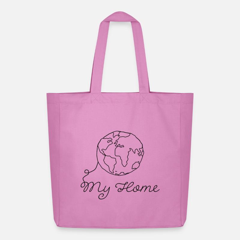 Planet Erde - Midweight recycelter Stoffbeutel von Stanley/Stella - Pink