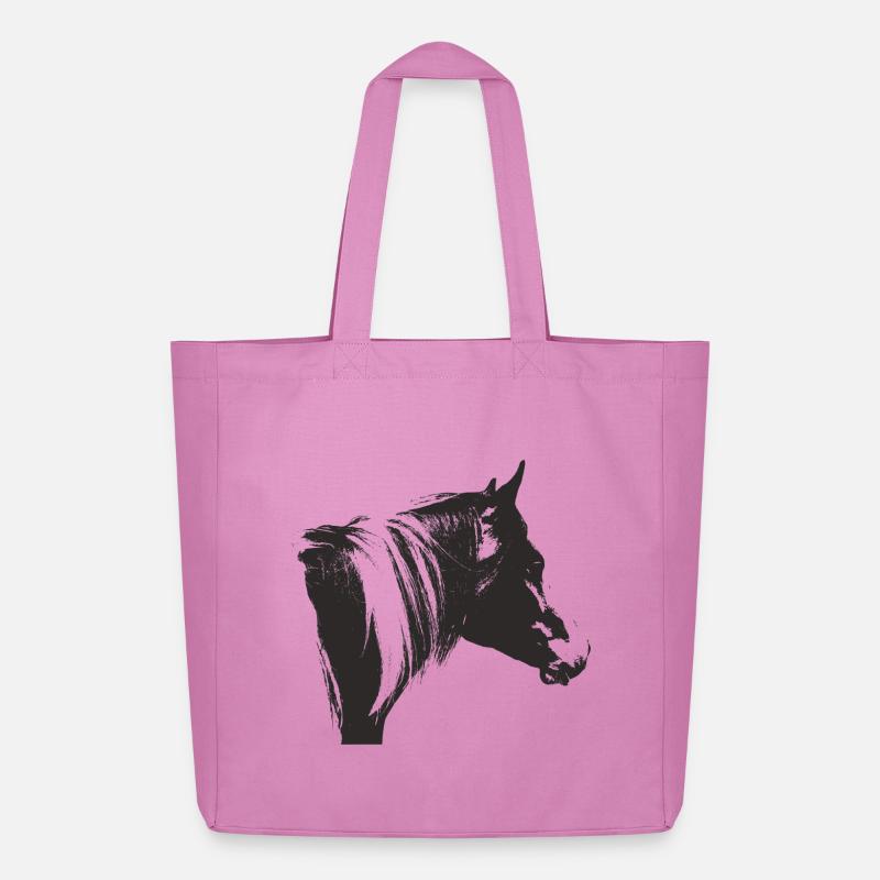 Lewitzer Schecke, Pferd Schecke, Pinto reiten - Midweight recycelter Stoffbeutel von Stanley/Stella - Pink