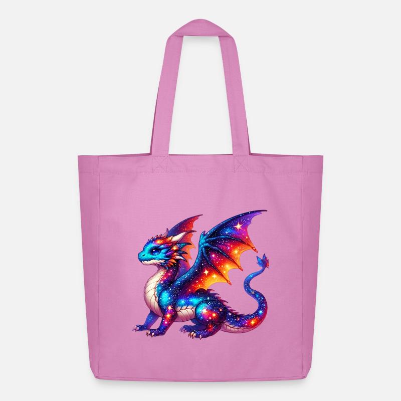Drache - Midweight recycelter Stoffbeutel von Stanley/Stella - Pink