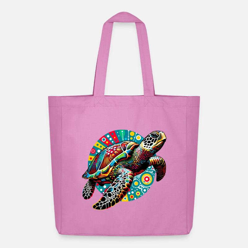 Schildkröte - Midweight recycelter Stoffbeutel von Stanley/Stella - Pink