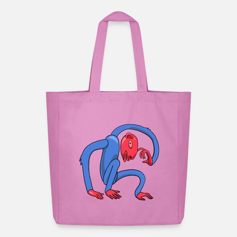 Denkender Affe - Midweight recycelter Stoffbeutel von Stanley/Stella - Pink