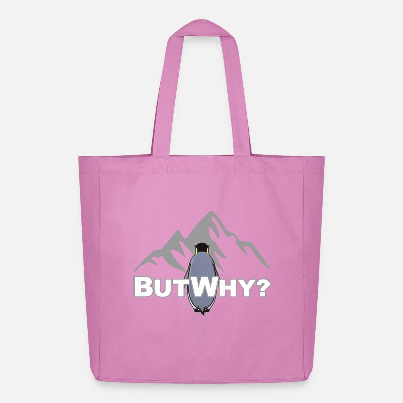 But Why? Pinguin Meme Motivation - Midweight recycelter Stoffbeutel von Stanley/Stella - Pink