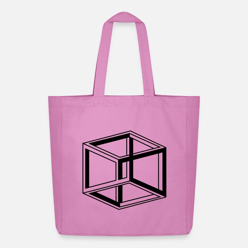 cube escher - Tote bag Stanley/Stella Midweight recyclé - rose