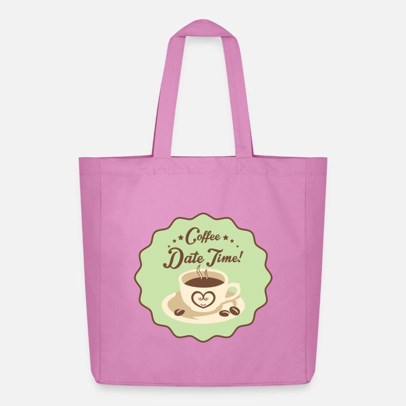 Coffee Date Time - Midweight recycelter Stoffbeutel von Stanley/Stella - Pink