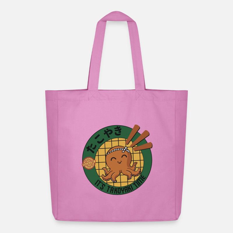 It's Takoyaki Time - Midweight recycelter Stoffbeutel von Stanley/Stella - Pink
