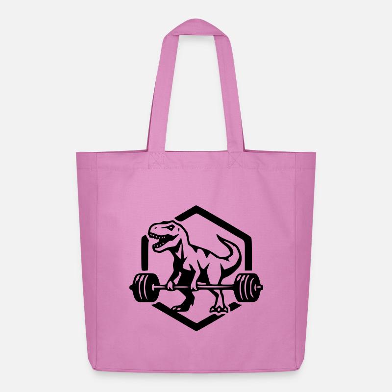 T-Rex - Midweight Recycled Tote Bag by Stanley/Stella - pink