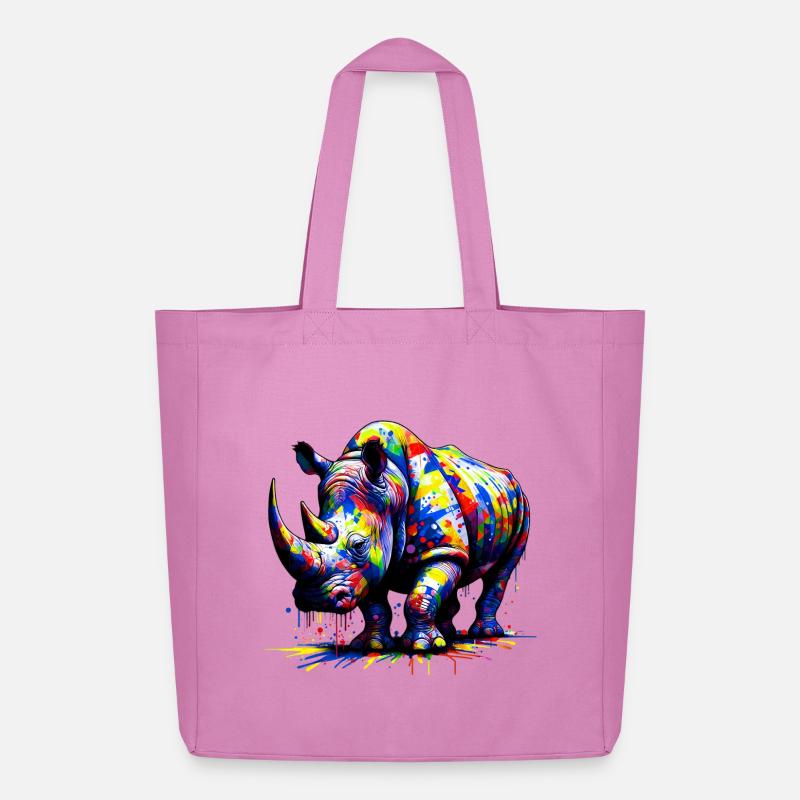 Nashorn - Midweight recycelter Stoffbeutel von Stanley/Stella - Pink