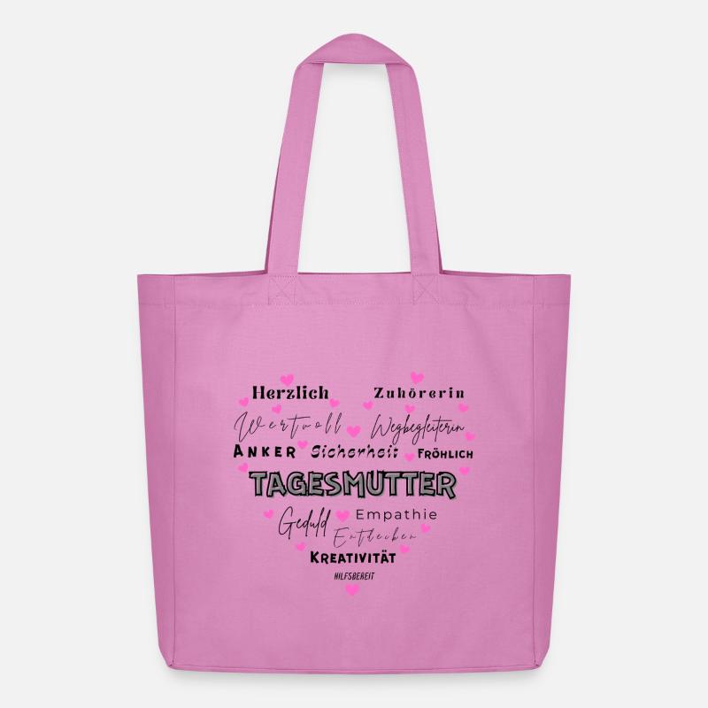 Geschenk Tagesmutter - Midweight recycelter Stoffbeutel von Stanley/Stella - Pink