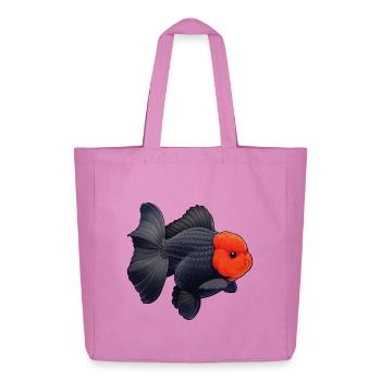 Oranda de grade noir avec poisson rouge du quartier général des Cheveux Rouges - Tote bag Stanley/Stella Midweight recyclé - rose - Devant