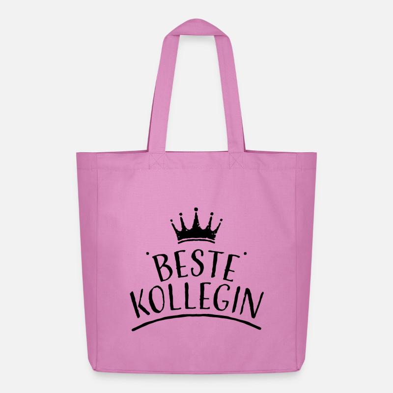 Krone beste kollegin schwarz Tshirt design - Midweight recycelter Stoffbeutel von Stanley/Stella - Pink