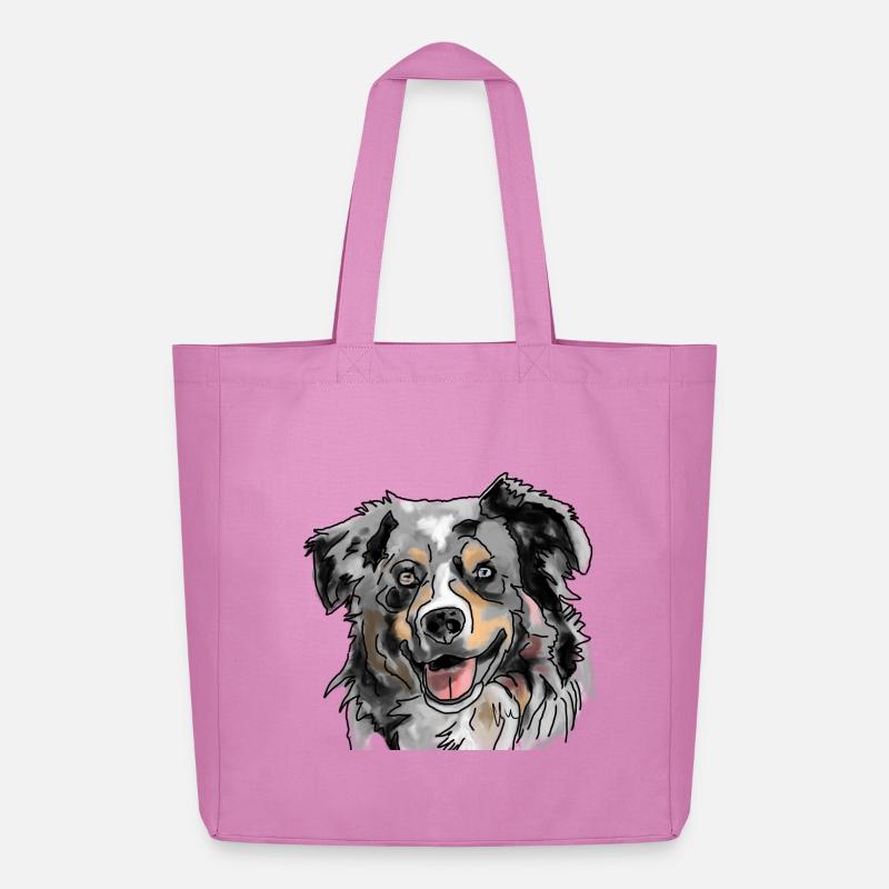 Australian Shepherd - Midweight recycelter Stoffbeutel von Stanley/Stella - Pink