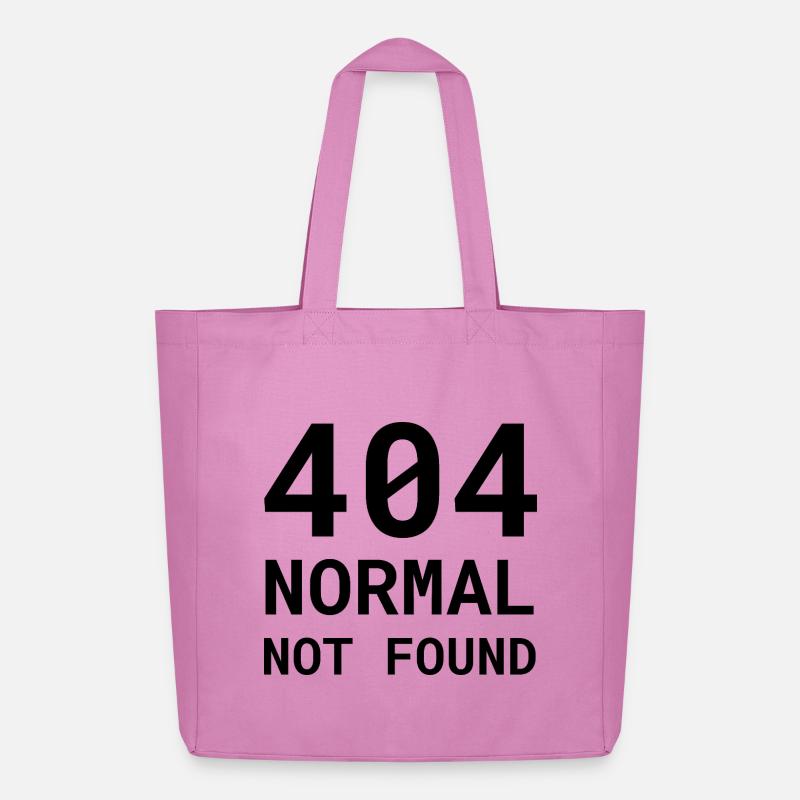 404 Normal Not Found – Funny Nerd Error Shirt - Midweight Recycled Tote Bag by Stanley/Stella - pink
