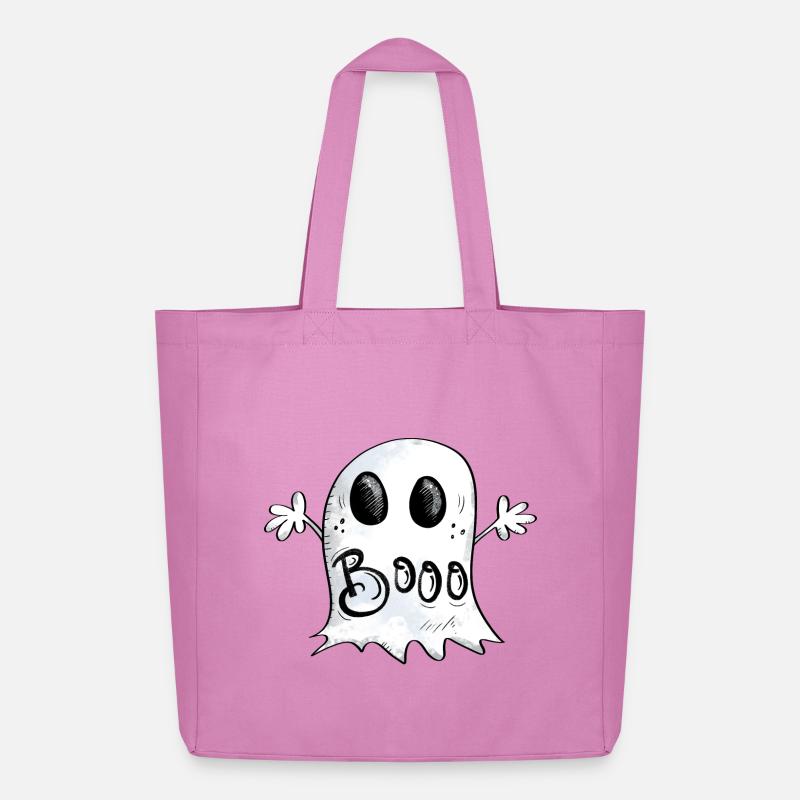 Happy Booo Gespenst - Midweight recycelter Stoffbeutel von Stanley/Stella - Pink