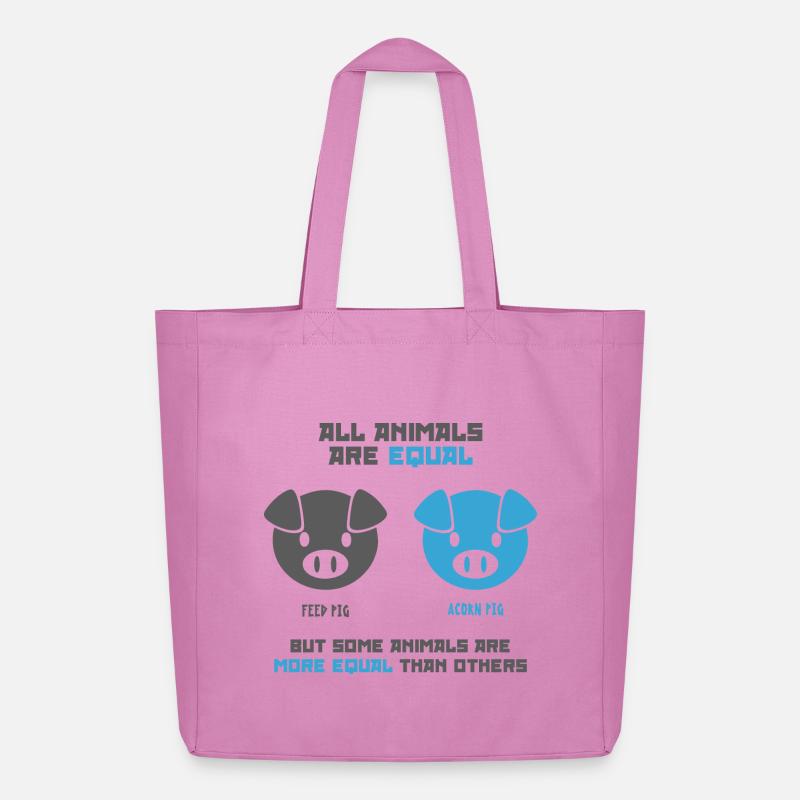 Futterschwein, Eichelschwein - Midweight recycelter Stoffbeutel von Stanley/Stella - Pink
