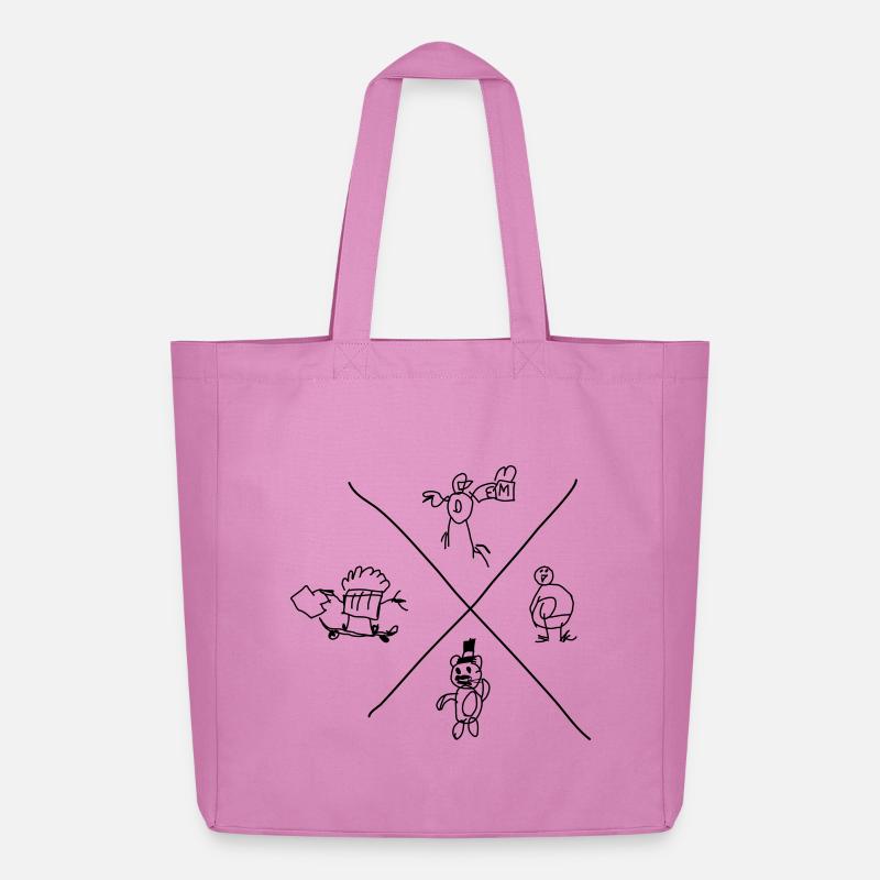 Doodle Core - Midweight Recycled Tote Bag by Stanley/Stella - pink