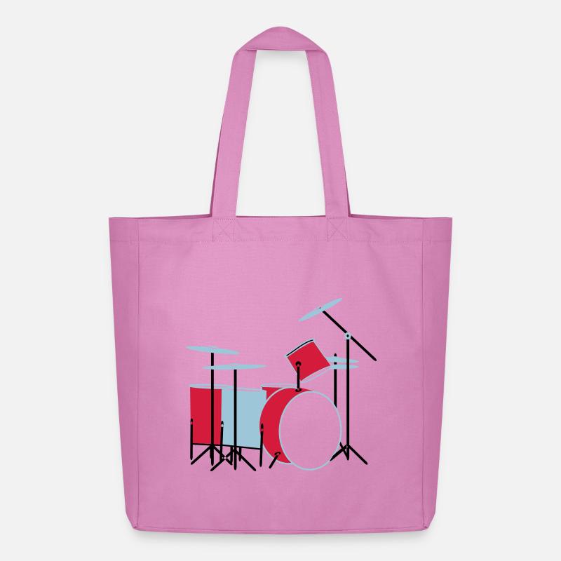 coloured_drums - Midweight recycelter Stoffbeutel von Stanley/Stella - Pink