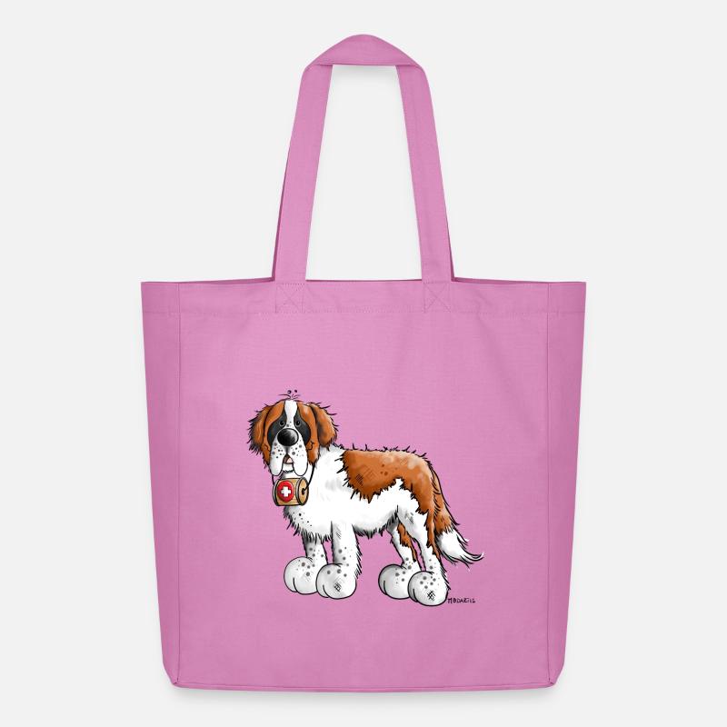 Der Bernhardiner - Midweight recycelter Stoffbeutel von Stanley/Stella - Pink