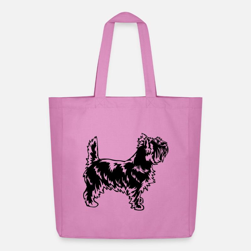 Cairn Terrier - Midweight recycelter Stoffbeutel von Stanley/Stella - Pink