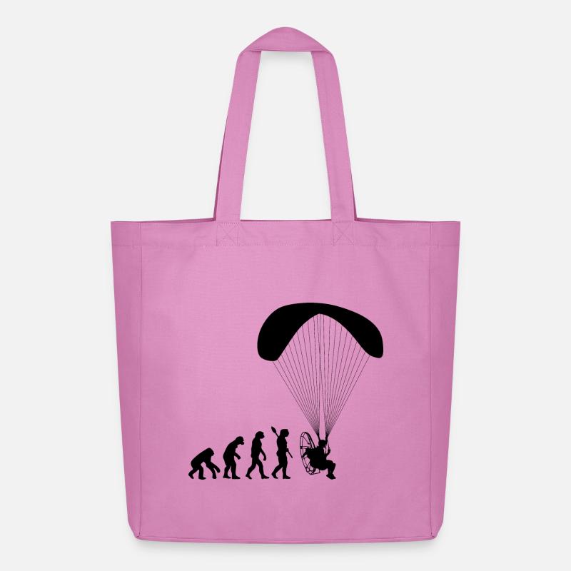 Paramoteur Évolution humaine drôle - Tote bag Stanley/Stella Midweight recyclé - rose