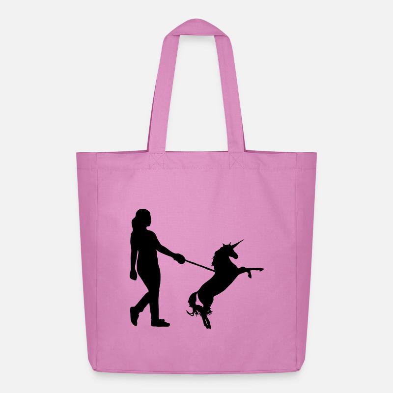 Einhorn Gassi - Einhörner, Haustier, Geschenk - Midweight recycelter Stoffbeutel von Stanley/Stella - Pink