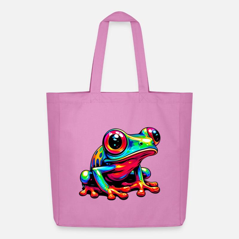 Frosch - Midweight recycelter Stoffbeutel von Stanley/Stella - Pink