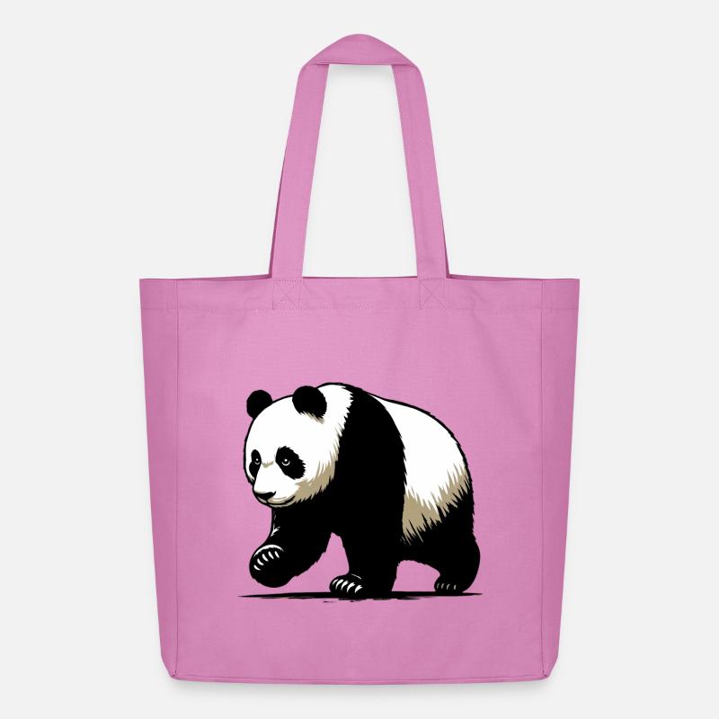 Panda - Midweight recycelter Stoffbeutel von Stanley/Stella - Pink