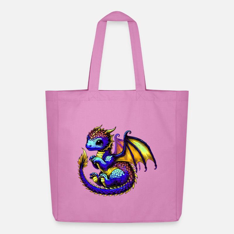 Drache - Midweight recycelter Stoffbeutel von Stanley/Stella - Pink