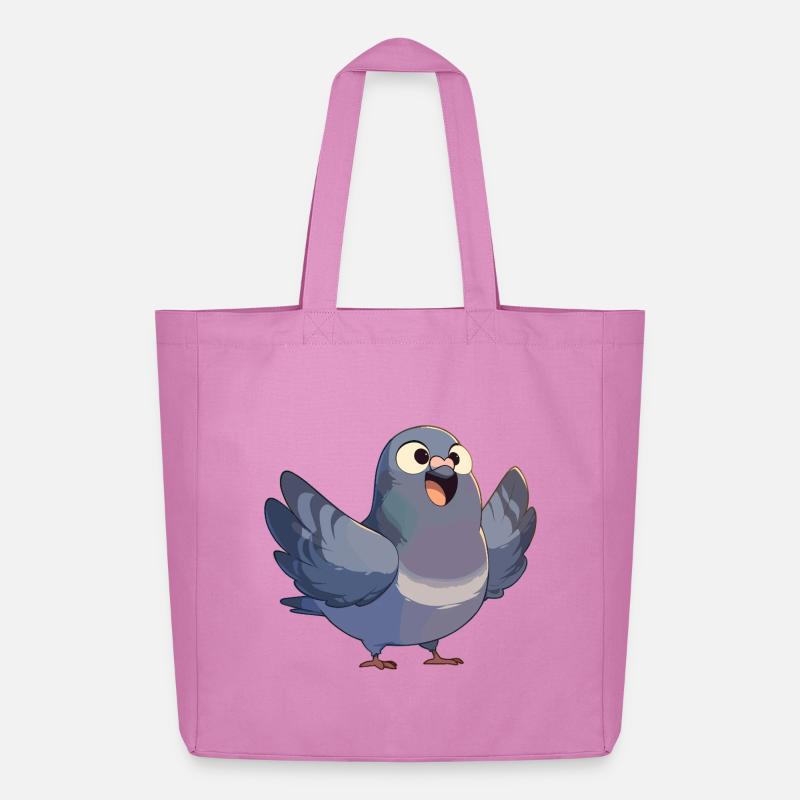 Tauben Taube - Midweight recycelter Stoffbeutel von Stanley/Stella - Pink