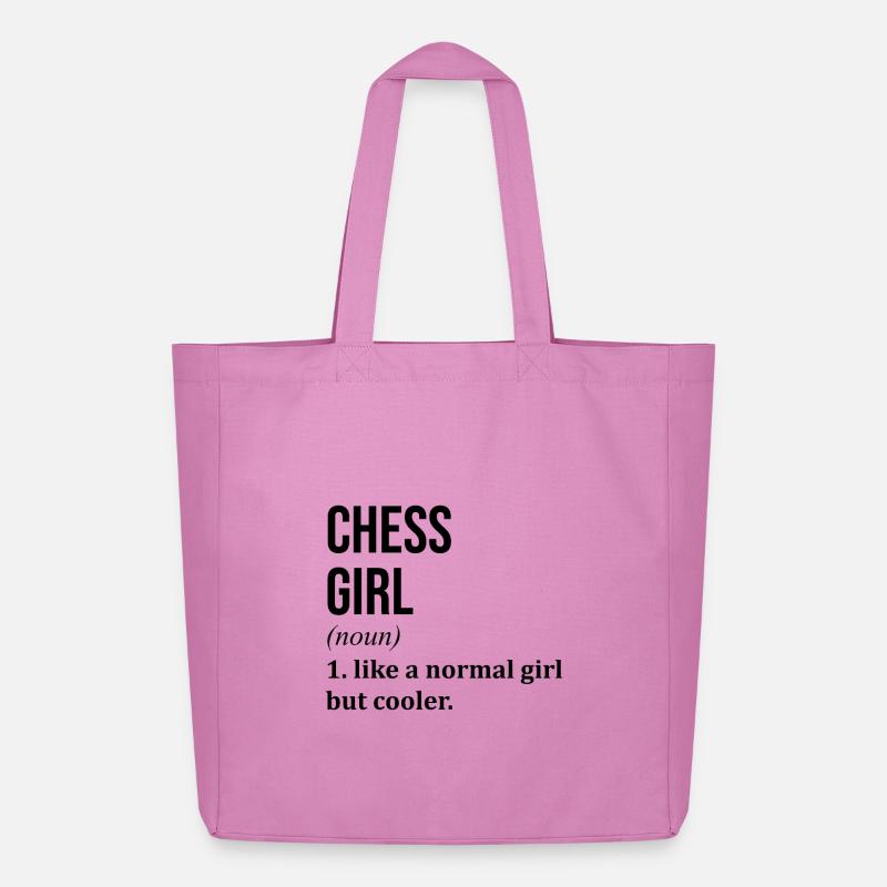 Schach - Midweight recycelter Stoffbeutel von Stanley/Stella - Pink