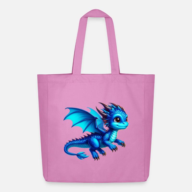 Drache - Midweight recycelter Stoffbeutel von Stanley/Stella - Pink