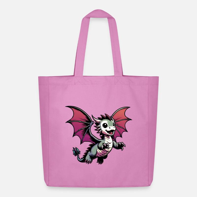 Drache - Midweight recycelter Stoffbeutel von Stanley/Stella - Pink