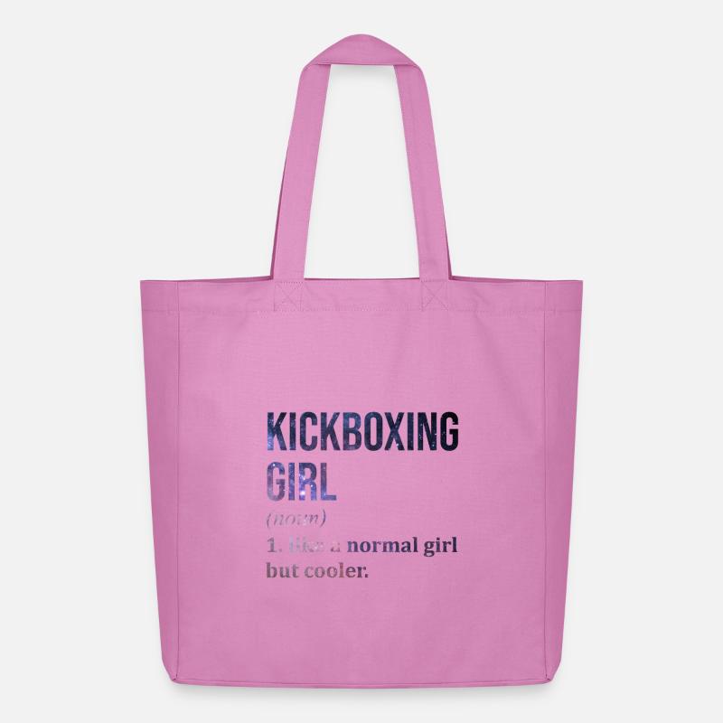 Kickboxen - Midweight recycelter Stoffbeutel von Stanley/Stella - Pink