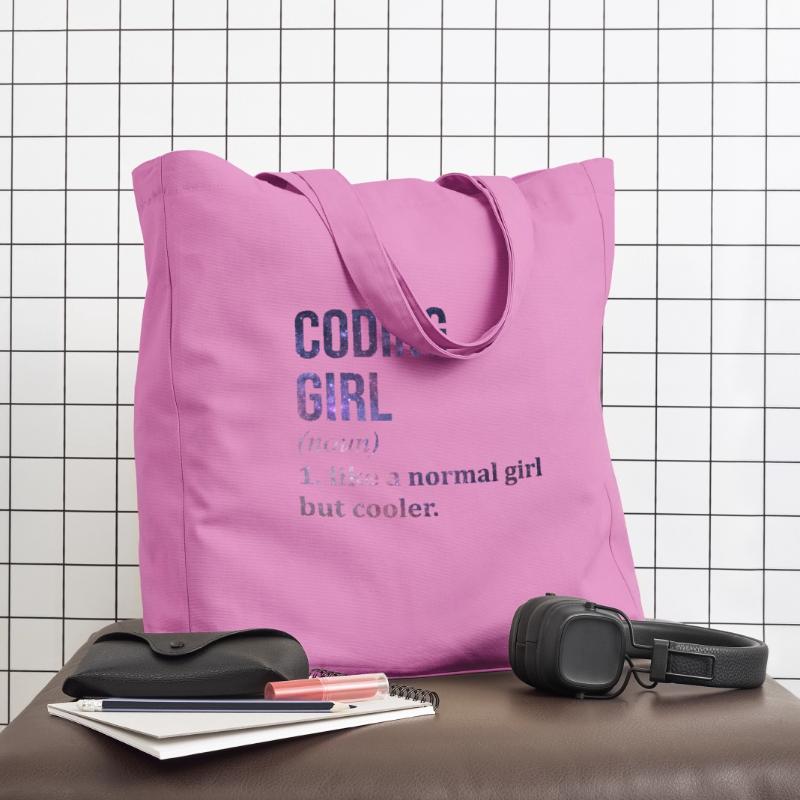 Coding Coding Coding Midweight Recycled Tote Bag by Stanley/Stella