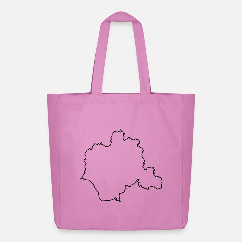 Kontur des Kreises Lippe - Midweight recycelter Stoffbeutel von Stanley/Stella - Pink