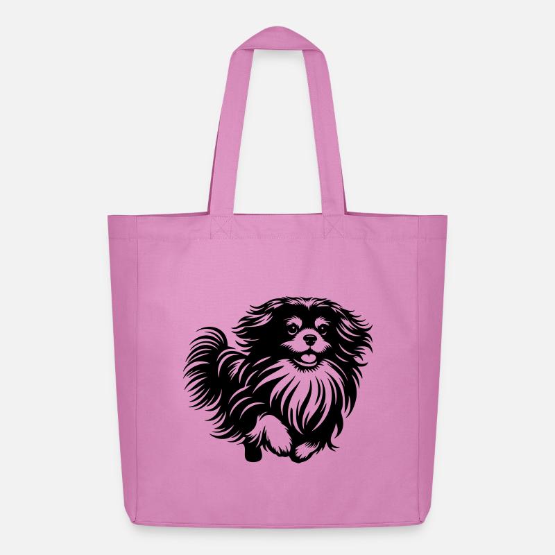 Tibet Spaniel - Midweight recycelter Stoffbeutel von Stanley/Stella - Pink