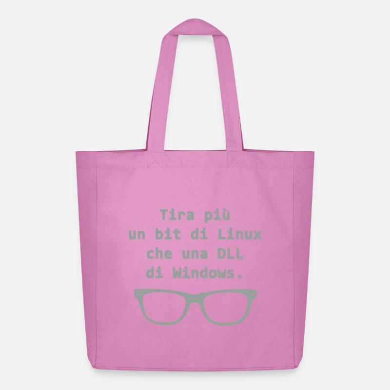 Linux (Englisch) - Midweight recycelter Stoffbeutel von Stanley/Stella - Pink