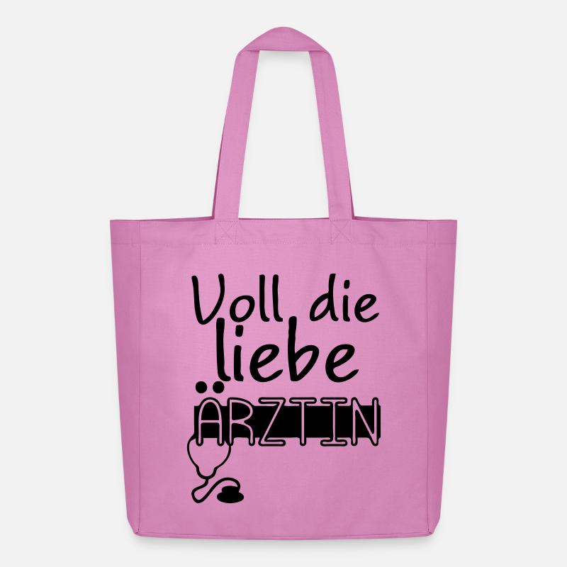 Liebe Ärztin Geschenk - Midweight recycelter Stoffbeutel von Stanley/Stella - Pink