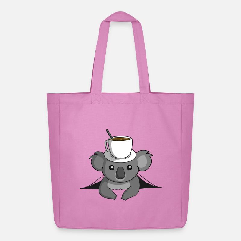 Kaffee Koala - Midweight recycelter Stoffbeutel von Stanley/Stella - Pink