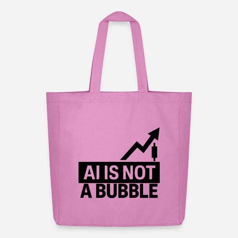 AI Is Not a Bubble - Midweight recycelter Stoffbeutel von Stanley/Stella - Pink