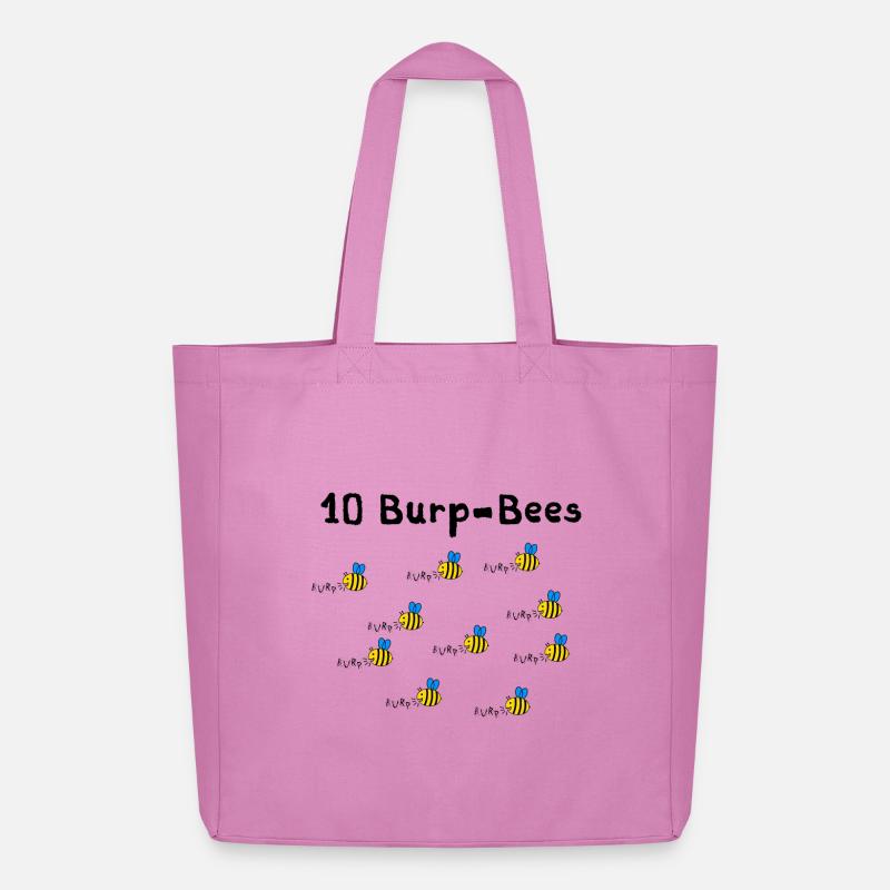 10 Burpees - oder waren es 10 Burp Bees? - Midweight recycelter Stoffbeutel von Stanley/Stella - Pink
