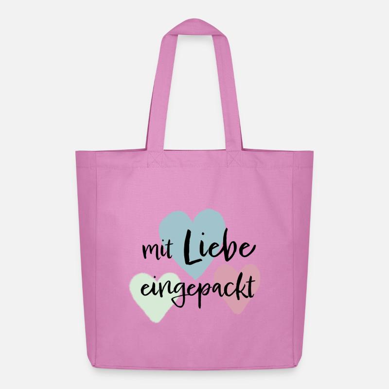 Mit liebe eingepackt - Midweight recycelter Stoffbeutel von Stanley/Stella - Pink