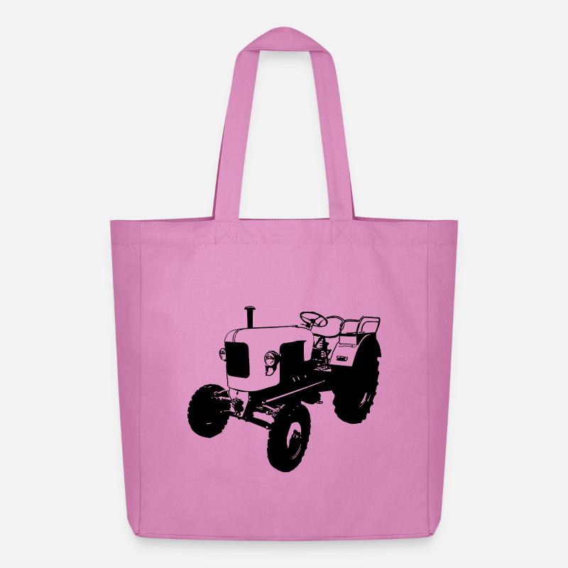 Traktor , Landmaschine , Trecker , Eicher (25) - Midweight recycelter Stoffbeutel von Stanley/Stella - Pink