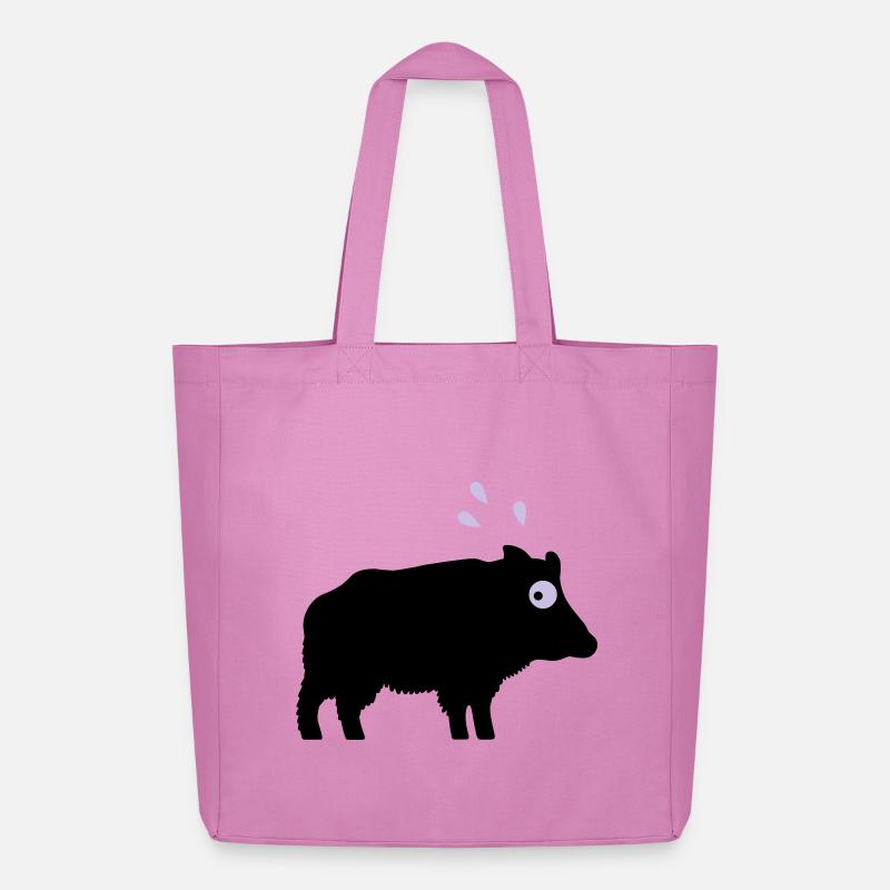 Angstschwitzendes Wildschwein - Midweight recycelter Stoffbeutel von Stanley/Stella - Pink