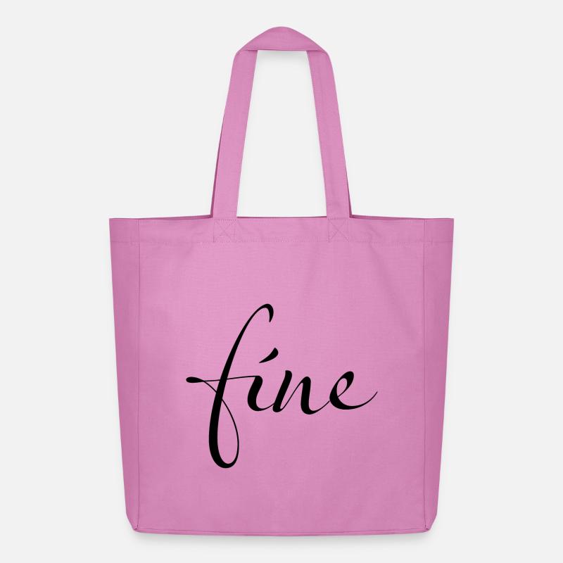 Fine – Feeling just fine - Midweight recycelter Stoffbeutel von Stanley/Stella - Pink