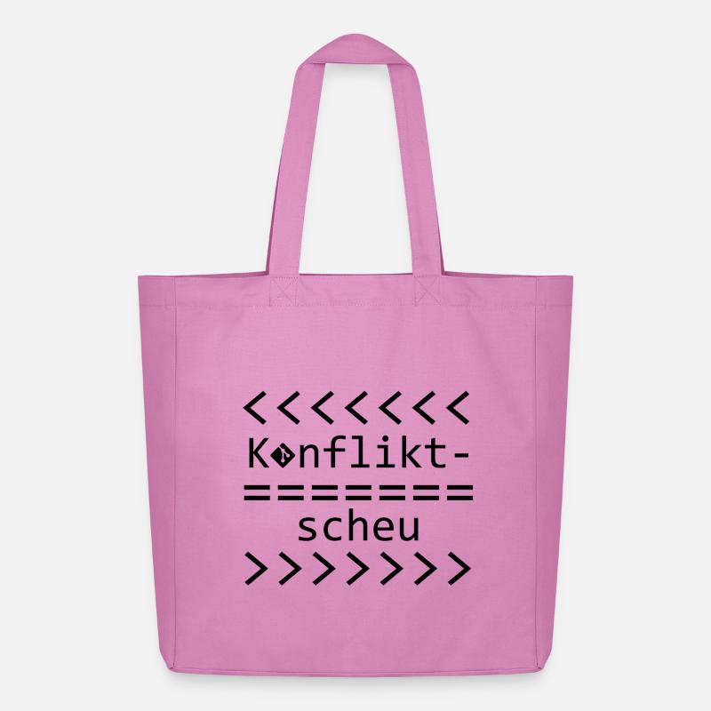 Konfliktscheu Git Nerd Shirt - Midweight recycelter Stoffbeutel von Stanley/Stella - Pink